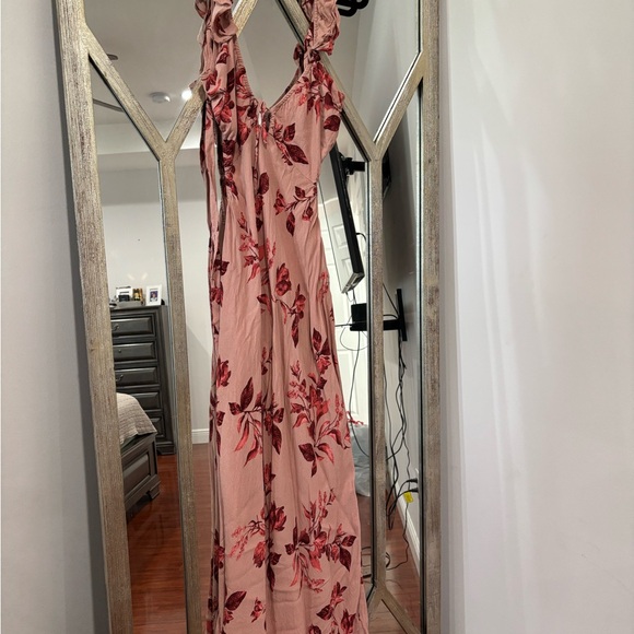Floral Pink Maxi Dress - Picture 1 of 7